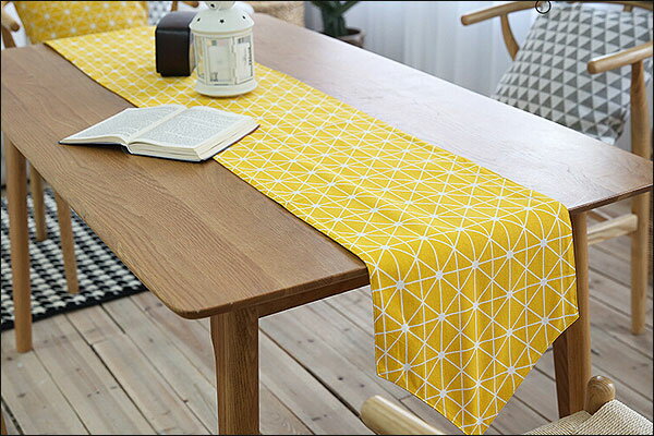 【半額・セール 】テーブルランナー リネン テーブルセンター 和風 幾何学 北欧 エレガント モダン　和..