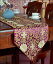 アジアン テーブルランナー 花模様(キイイロ、ブラウン、グリーン、レッド、ブラック) おしゃれ 縦190〜196cm 和風 和 長い クリスマス