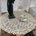 テーブルクロス 円形 レース テーブルセンタークロス 北欧 80cm リネン 花柄 刺繍 綿 100% 姫系 円形 テーブルクロス おしゃれ プレゼント ギフト...