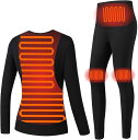 冬の暖房下着スーツ、男性と女性、屋外、スポーツ、屋内用のUSB電気サーマル下着(パワーバンクなし)