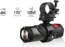 運動カメラ 運動用カメラ アクションカメラ、4KフルHD 1080PミニスポーツDVカメラ、170度広角WiFi防水水中カメラ、取り付けアクセサリキット付き、水中ビデオカムコーダー(2)