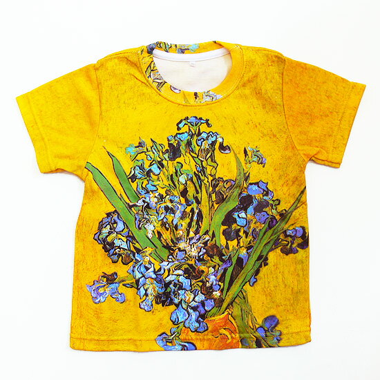 【BLACK★特別10%offクーポン】 キッズ アート 半袖 プリント Tシャツ フィンセント・ファン・ゴッホ 2..