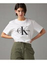 (M)【公式ショップ】 カルバンクライン モノグラム エンブロイド Tシャツ Calvin Klein Jeans J320770 Calvin Klein Jeans カルバン・クライン トップス カットソー・Tシャツ ホワイト ブラック グリーン【送料無料】[Rakuten Fashion]