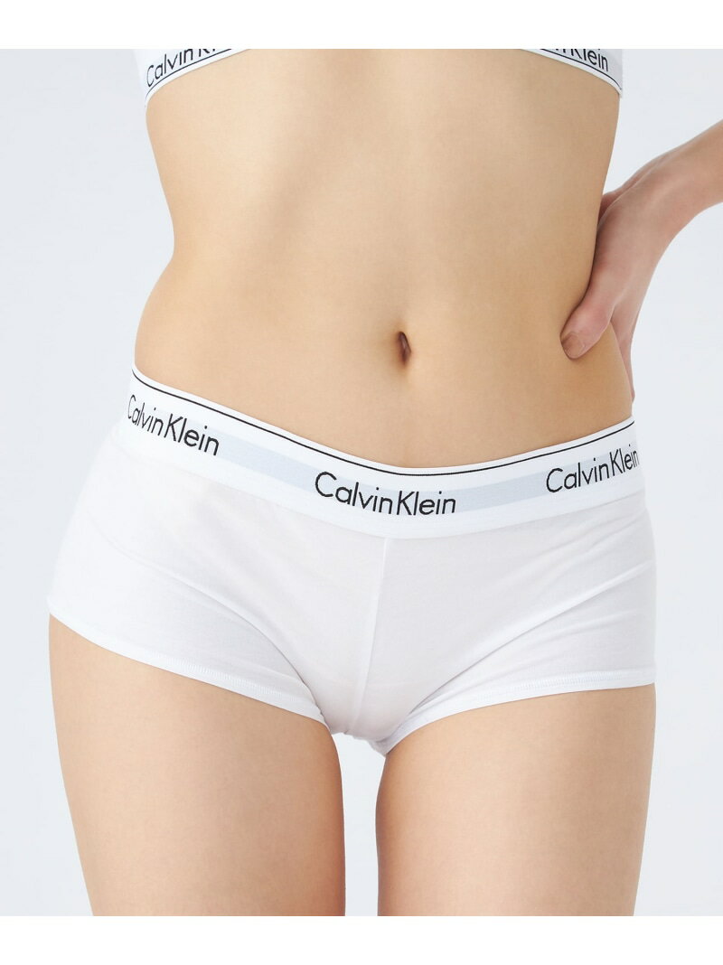 W 【公式ショップ】 カルバンクライン MODERN COTTON ボーイショーツ Calvin Klein Underwear F3788 Calvin Klein Underwear カルバン・クライン インナー・ルームウェア ショーツ ホワイト ブ…