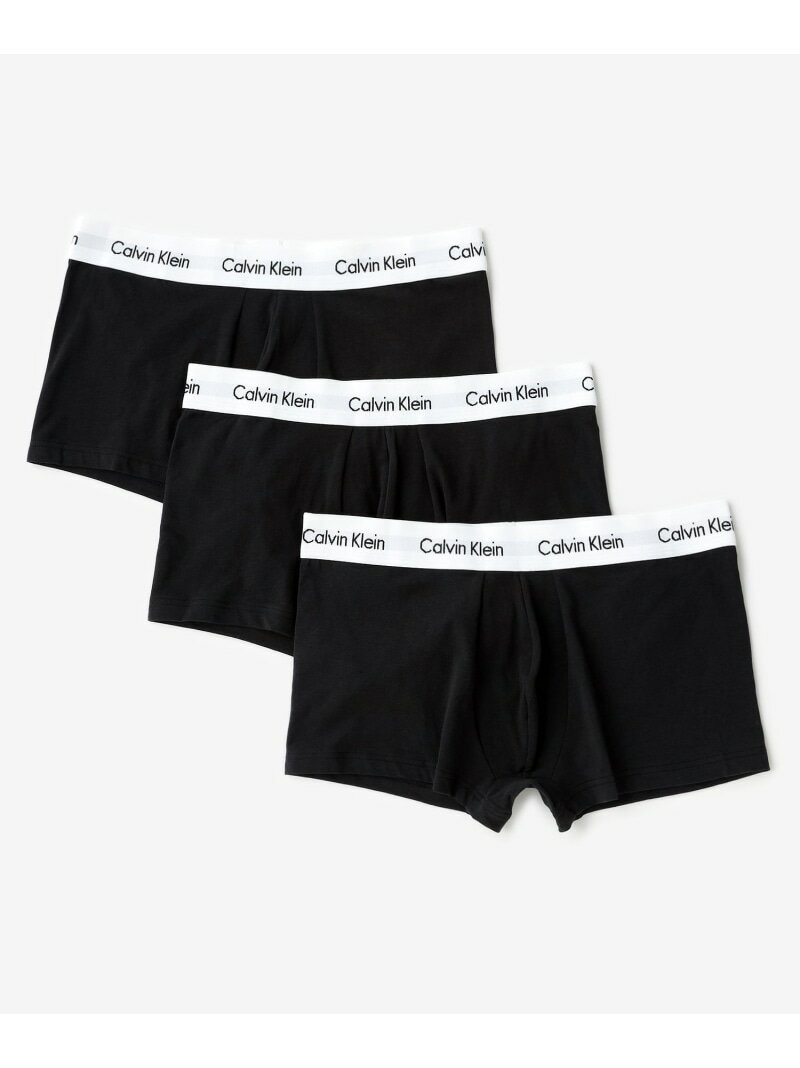 (M)【公式ショップ】 カルバンクライン コットン ストレッチ ボクサーパンツ 3 枚パック Calvin Klein Underwear U2664 Calvin Klein Underwear カルバン クライン インナー ルームウェア ボクサーパンツ トランクス ブラック ホワイト【送料無料】 Rakuten Fashion