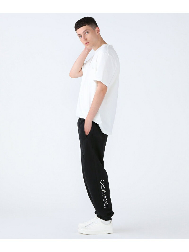 【公式ショップ】 カルバンクライン CK テリー ジョガーパンツ Calvin Klein jeans 40HM232 Calvin Klein Jeans カルバン・クライン パンツ/ジーンズ スウェットパンツ ブラック【送料無料】[Rakuten Fashion]