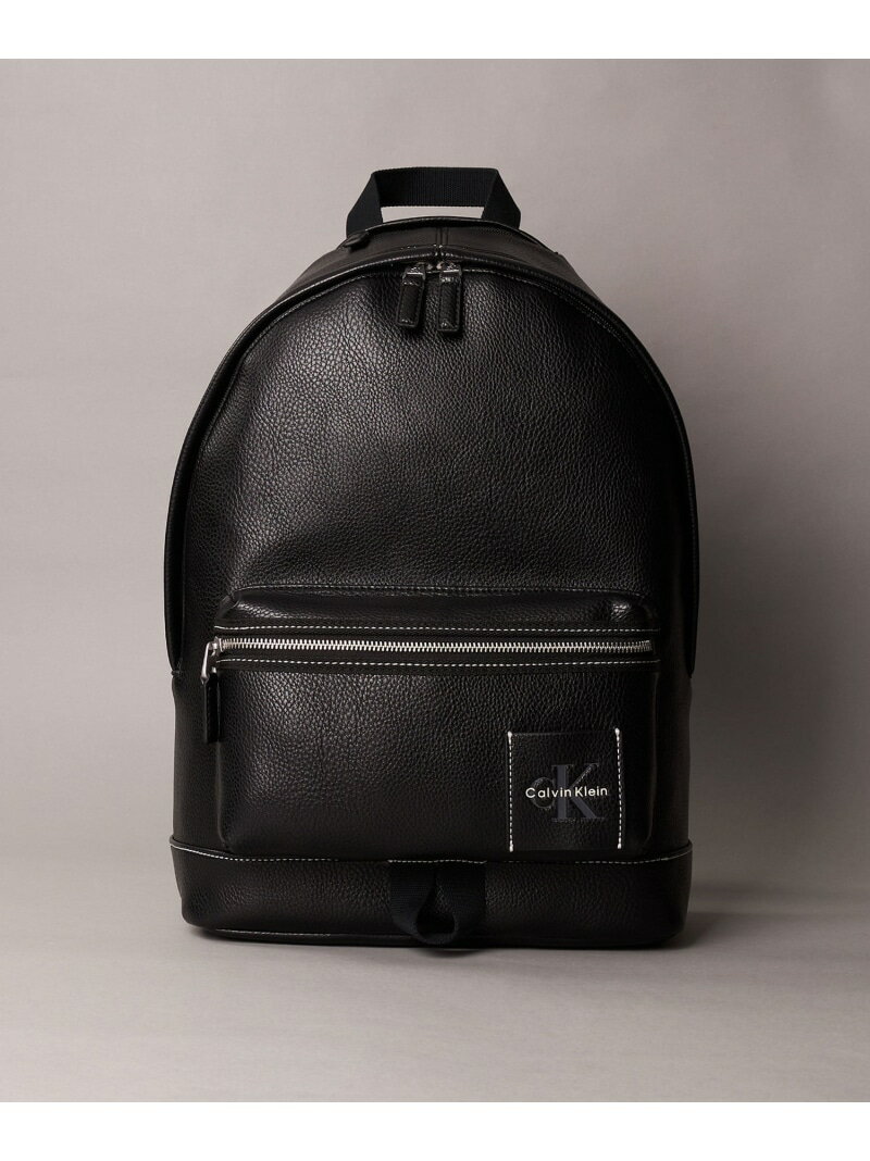 Rakuten - (M)【公式ショップ】 カルバンクライン リュック - ボールドぺブルラウンドバックパック Calvin Klein Jeans Accessory 4D3425G Calvin Klein Jeans Accessory カルバン・クライン バッグ リュック・バックパック ブラック【送料無料】[Rakuten Fashion]