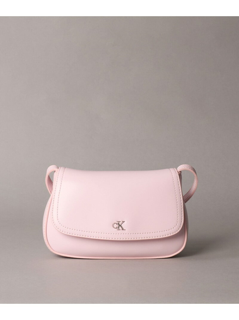 (W) カルバンクライン クロスボディバッグ - CKフラップカメラバッグ Calvin Klein Jeans Accessory 4F3421G Calvin Klein Jeans Accessory カルバン・クライン バッグ ショルダーバッグ ピンク ブラック