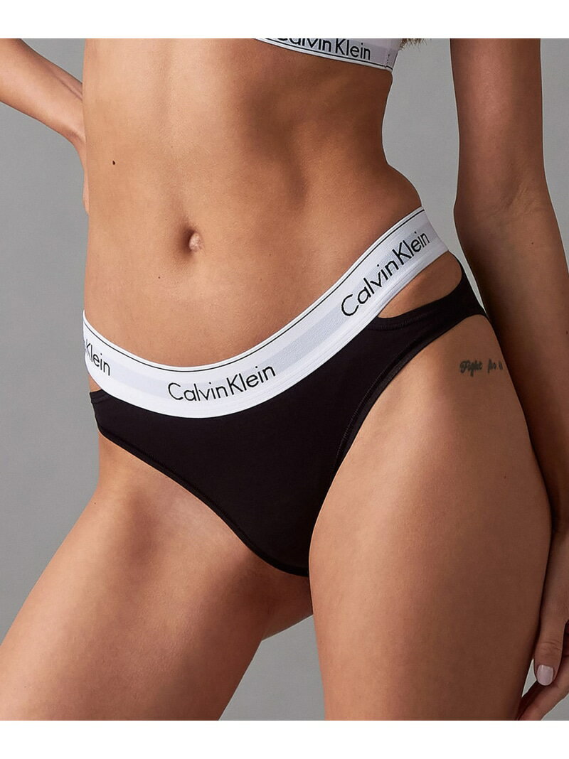 (W)【公式ショップ】 カルバンクライン MODERN COTTON DECONSTRUCTED ビキニショーツ Calvin Klein Underwear QF7201AD Calvin Klein Underwear カルバン・クライン インナー・ルームウェア ショーツ ブラック グレー【送料無料】[Rakuten Fashion]