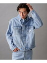 (M) カルバンクライン 90'S レギュラー ジャケット Calvin Klein Jeans J325551 Calvin Klein Jeans カルバン・クライン ジャケット・アウター デニムジャケット ブルー