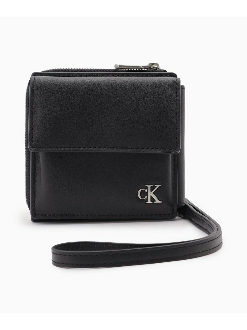 【SALE／50%OFF】Calvin Klein Jeans/【公式ショップ】 カルバンクライン チェーン ミディアム ウォレット Calvin Klein Jeans Accessory DP1747 Calvin Klein Jeans カルバン・クライン 財布・ポーチ・ケース 財布 ブラック【RBA_E】【送料無料】[Rakuten Fashion]のサムネイル
