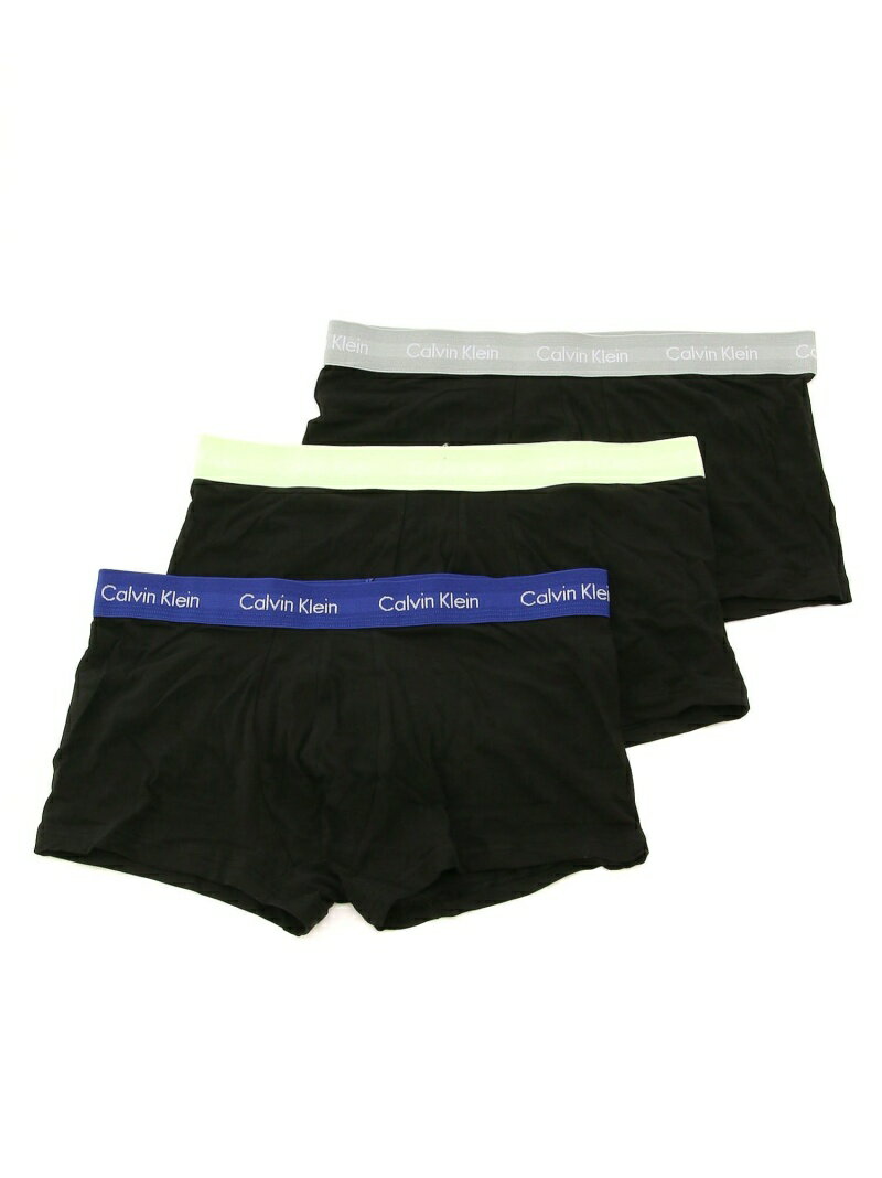 (M)【公式ショップ】 カルバンクライン COTTON STRETCH Low Rise Trunk 3pk Calvin Klein Underwear U2664 Calvin Klein Underwear カルバン・クライン インナー/ナイトウェア ボクサーパンツ/トランクス ブラック ホワイト【送料無料】[Rakuten Fashion]