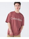 (M) カルバンクライン リラックスステンシルロゴTシャツ Calvin Klein Jeans 40LM200 Calvin Klein Jeans カルバン・クライン トップス カットソー・Tシャツ レッド