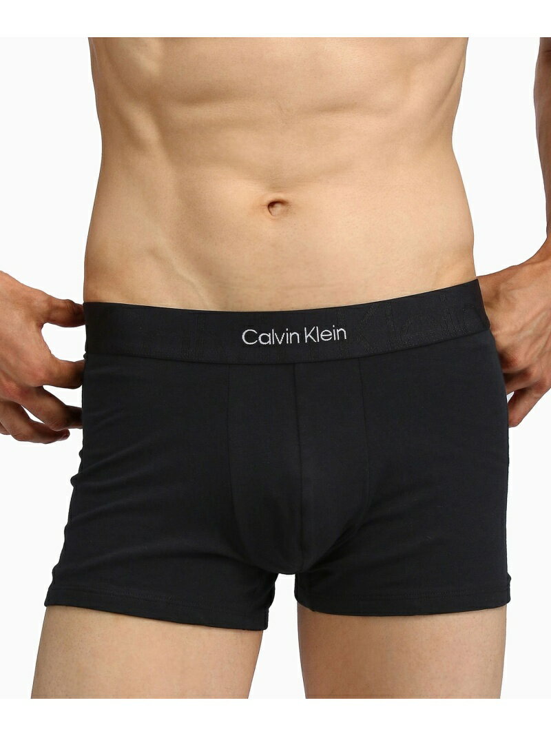 (M) カルバンクライン レイヤードロゴトランクス Calvin Klein Underwear NB3299 Calvin Klein Underwear カルバン・クライン インナー・ルームウェア ボクサーパンツ・トランクス ブラック ブルー グレー ホワイ