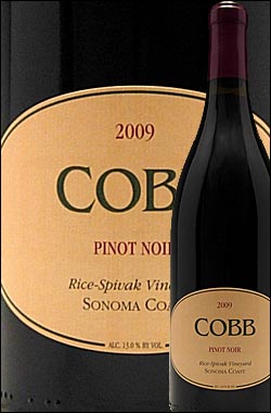 【コブ(COBB)】 ピノノワール ライススピヴァック ソノマコースト [2009] Cobb Wines Pinot Noir Rice Spivak Vineyard Sonoma Coast 750ml 赤ワイン IPOB] カリフォルニアワイン専門店あとりえ ギフト 贈り物 父の日プレゼント 高級