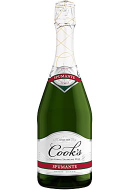 ● [ワケアリ・アウトレット(ラベル不良)] 【クックス】 スプマンテ カリフォルニア シャンパン (スパークリングワイン) [NV] Cook's Sparkling Wine California Champagne Spumante 750ml [白泡] カリフォルニアワイン専門店あとりえ 誕生日プレゼント
