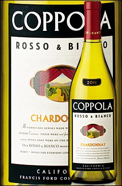 【コッポラ ロッソ＆ビアンコ】 シャルドネ カリフォルニア [2017] フランシスフォードコッポラ ワイナリー Francis Ford Coppola Winery Rosso & Bianco Chardonnay California 750ml 白ワイン カリフォルニアワイン専門店あとりえ 父の日プレゼント