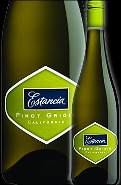 [ワケアリ・アウトレット(ラベル不良)] 【エスタンシア】 ピノグリージョ カリフォルニア [2012] Estancia Winery & Vineyards Pinot Grigio California 750ml [白ワイン スクリューキャップ] カリフォルニアワイン専門店あとりえ 誕生日プレゼント