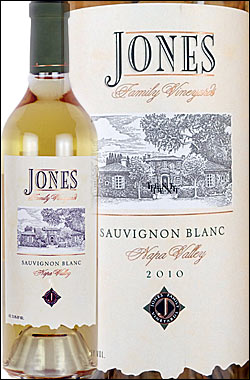 【ジョーンズ・ファミリー】 ソーヴィニヨン・ブラン エステイト ラザフォード, ナパ・ヴァレー [2010] Jones Family Vineyards Estate Sauvignon Blanc Rutherford, Napa Valley 750ml 正規品 [白ワイン ナパバレー] カリフォルニアワイン 父の日プレゼント