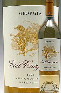 【レイル】 ソーヴィニヨンブラン ジョージア ナパヴァレー [2008] Lail Vineyards Sauvignon Blanc Georgia Napa Valley 750ml (正規蔵出し品)[エステイト白ワイン カリフォルニアワイン専門店あとりえ ギフト 贈り物 父の日プレゼント 高級 ナパバレー