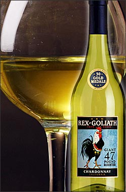 ● [ラベル損傷品 ワケアリ・アウトレット] 【レックスゴライアス】 シャルドネ カリフォルニア [NV] Rex Goliath ChardonnayCalifornia 750ml[白ワイン] カリフォルニアワイン専門店あとりえ 父の日プレゼント