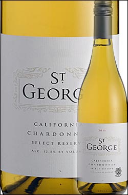 ギフト対応可 ●送料無料特典付  シャルドネ “セレクト・リザーヴ” カリフォルニア  Domaine Saint George Chardonnay Califronia Select Reserve 750ml 白ワイン ※スクリューキャップ カリフォルニアワイン専門店あとりえ 誕生日プレ