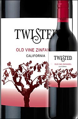 【ツイステッド】 オールドヴァイン・ジンファンデル カリフォルニア [NV] Twisted Wines Zinfandel California 750ml※スクリューキャップ ツイスティッド赤ワイン カリフォルニアワイン専門店あとりえ 父の日プレゼント