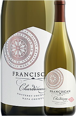 ※即納可 ●同生産者6本で送料無料【フランシスカン】 シャルドネ “ナパ／モントレー” [2017] Franciscan Chardonnay Napa-Monterey 750ml ナパヴァレー ロスカーネロス主体＋モントレー郡サンタルシアハイランズ地区(SLH)＆アロヨセコ カリフォルニア ナパバレー白ワイン