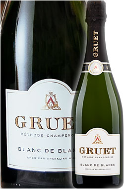 【グリュエ】 “ブラン ド ブラン” メトードシャンプノワーズ スパークリングワイン [NV] Gruet Winery Methode Champenoise Sparkling Wine Blanc de Blanc New Mexico 750ml シャンパン方式瓶内二次発酵 グルエ白泡 アメリカ ニューメキシコワイン シャルドネ主体