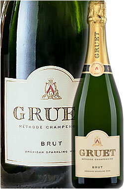 【グリュエ】 “ブリュット” メトードシャンプノワーズ スパークリングワイン [NV] Gruet Winery Methode Champenoise Sparkling Wine Brut America 750ml ニューメキシコワイン 原産地呼称アメリカ グルエ白泡 シャルドネ主体+ピノノワール シャンパン製法