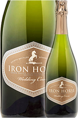 【アイアンホース】 “ウェディング・キュヴェ” ロシアンリヴァーヴァレー [2014] Iron Horse Sparkling Wine Wedding Cuvee Russian River Valley750ml カリフォルニアワインあとりえ×立花峰夫ゴッドブレスアメリカワインズ GOD BLESS AMERICA WINES 辛口スパークリング