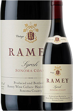 《レイミー》 シラー “ソノマ・コースト” [2017] Ramey Wine Cellars Syrah Sonoma Coast 750ml [ロジャースクリーク・ヴィンヤード Rodger's Creek Vineyard＋コールクリーク Cole Creek Vineyard & the other+α レミー赤ワイン] カリフォルニアワイン専門店あとりえ