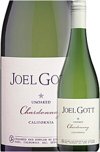 《ジョエルゴット》 シャルドネ アンオークト カリフォルニア (ナパヴァレー＋ソノマ＋モントレー) [2022] Joel Gott Wines Chardonnay California 750ml 辛口白ワイン スクリューキャップ ※送料無料お試しセット有り カリフォルニアワイン専門店 プレゼント