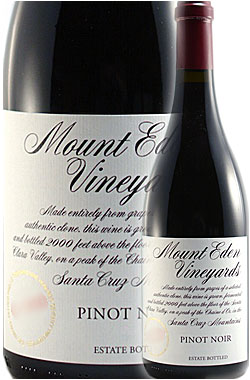 【マウント・イーデン】 ピノ・ノワール “エステイト” サンタ・クルーズ・マウンテンズ [2019] Mount Eden Vineyards Estate Pinot Noir Santa Cruz Mountains 750ml 高級赤ワイン カリフォルニアワイン カリフォルニアワイン専門店 誕生日プレゼント