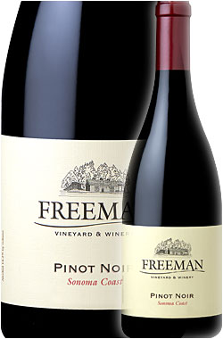 ギフト対応可 【フリーマン】 ピノ・ノワール “ソノマ・コースト” [2018] Freeman Vineyard & Winery Pinot Noir Sonoma Coast 750ml 赤ワイン カリフォルニアワイン 父の日プレゼント