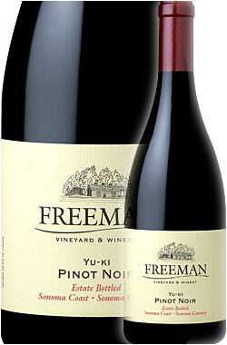 ギフト対応可 【フリーマン】 ピノ・ノワール “ユーキ・エステイト” ソノマ・コースト [2019] Freeman Vineyard & Winery Pinot Noir YU-KI Estate Pinot Noir Sonoma Coast 750ml エステート赤ワイン カリフォルニアワイン