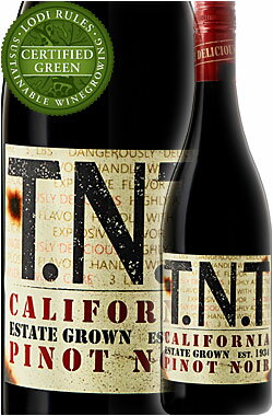 《TNT》 ピノ・ノワール｜カベルネソーヴィニヨン｜シャルドネ｜ジンファンデル [NV] T.N.T PINOT NOIR Estate Grown Lodi California 750ml ティーエヌティー ロダイエステートグロウン カリフォルニアワイン スクリューキャップ白赤ワイン パーティ贈答