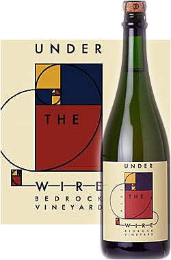【アンダー・ザ・ワイヤー】 メトード シャンプノワーズ・オールドヴァイン ジンファンデル ブランドノワール “ベッドロック・ヴィンヤード” [2016] Under the Wire Methode Champenoise Sparkling Wine BEDROCK VINEYARD, Old Vine Zinfandel ソノマ スパークリングワイン