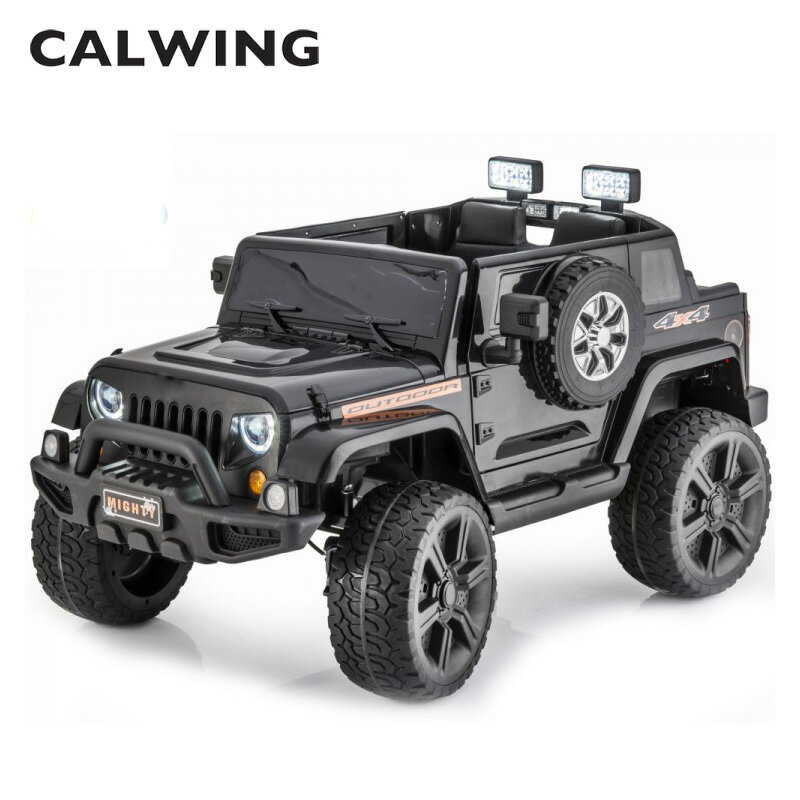 電動乗用 JEEP/ジープ カスタム ラングラースタイル 4x4 アングリーフェイス ブラック 12V バッテリー 電動 乗用 乗り物 乗用玩具 乗物玩具 電動自動車 電動乗用カー 電動カー 子供 子供用 KIDS バッテリーカー 玩具 おもちゃ 車お子様用電動乗用ラングラー。大人の方同様に子供専用電動乗用のライナップが更に追加！まるで本物のような仕上がりで高級感溢れる子供用の本格派電動乗用。お子さんもきっとお車を運転したいはず！-楽しくドライブはこの1台で決まり！！・12Vバッテリー、充電器付属※長時間使用の場合は要充電。・MP3のインプット端子有・本国仕様のラジオ・1シートタイプ・エンジンサウンド付・ホーン付・シートベルト付・ボリュームコントロール・ワークライト付属・12V専用バッテリー充電器付・対象年齢2歳から6歳プレゼントシーズンには特に活躍する人気商品で、お子様へのプレゼントとしてもGOOD、大人の方が遊び心で購入してもGOODな高級おもちゃと言える人気商品となっております。気になるスペック-ですが、日本製の電動乗用などよりも速度も速く、物がリアルに出来上がった製品となっており非常に驚きの性能です！！【ご注意事項】 詳細は上記バナーより必ずご確認ください。 当社在庫商品は数に限りがございます。商品を切らさないようご用意をしておりますが、オンラインショップに反映する前に在庫切れになる場合もございますので事前にご了承ください。 万が一在庫が欠品した際はお取り寄せとなります。 国内に在庫がある場合、約3-4日 本国取寄せ商品の場合、納期は1-3週間 お支払方法は銀行振込、もしくはクレジットカードのみになりますのでご了承の上、ご注文ください。 また表示価格は参考価格となり、価格はその都度確認致しましてご回答させていただきます。在庫が欠品もしくは生産中止になっている可能性もございます。予めご了承ください。お車により適合商品が異なります。その為、VINコード(シリアルナンバー)が必要になります。 VINコードをお伝え頂きこちらでお調べし適合部品をご案内致します。VINコード(シリアルナンバー)についてはこちらをご確認下さい。