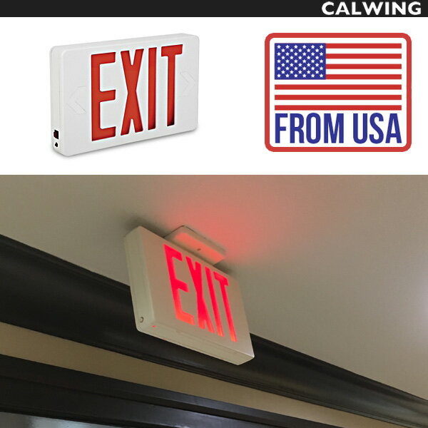 おしゃれ看板 アメリカンサイン EXIT レッド LED 赤点灯 FROM USA