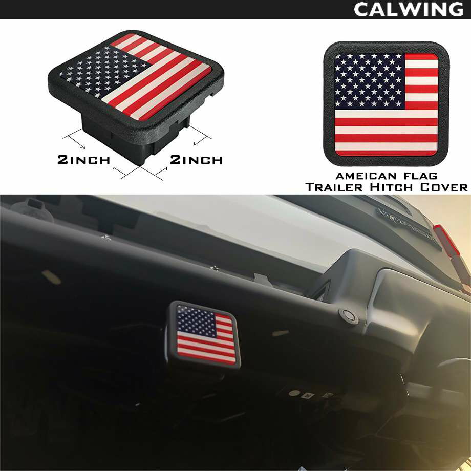 ヒッチカバー 星条旗 アメリカ国旗 軽量 FROM USA ヒッチプラグ HITCH PLUG おしゃれ グッズ 車 カスタム パーツ アクセサリー ジープ ラングラー ベンツ Gクラス ゲレンデ BMW X3 等