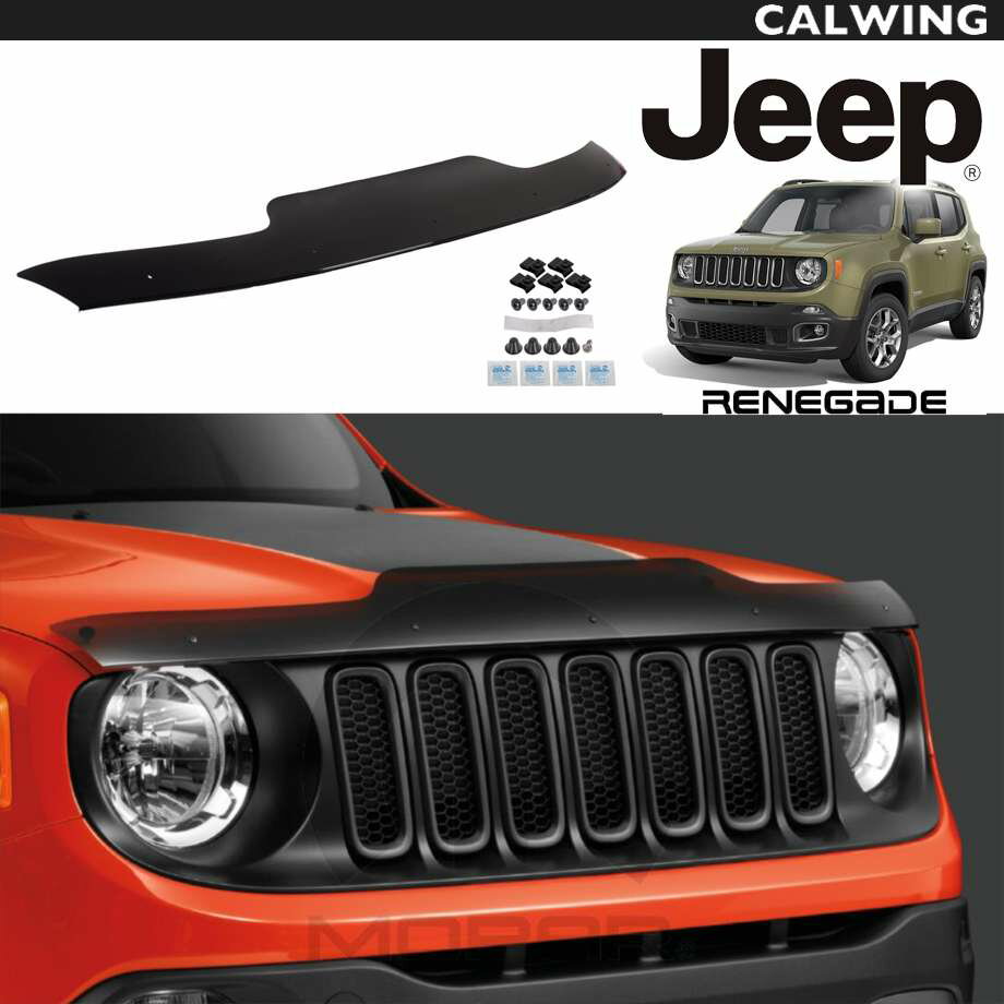 15y- ジープ jeep レネゲード | バグガード バグディフレクター フードプロテクター MOPAR純正品 外装 カスタム パーツ