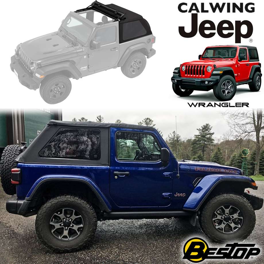 18y- ジープ ラングラー JL 2ドア | トレイクトップ NX ソフトトップ ブラックツイル BESTOP/ベストップ