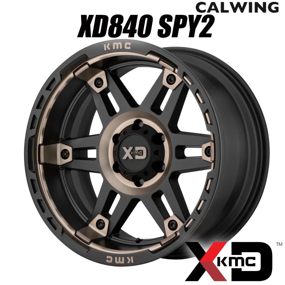 ハイラックス ランドクルーザープラド | ホイール XD840 SPY2 サテンブラック ダークティント 20X9.0J+18 6X139.7 1本 KMC