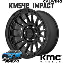 デリカ D5 | ホイール KM542 IMPACT 17X8+35 5X114.3 サテンブラック 1本 KMC