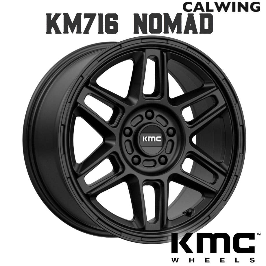 CX-5 ホイール KM716 NOMAD 17X8 38 5X114.3 サテンブラック 1本 KMC