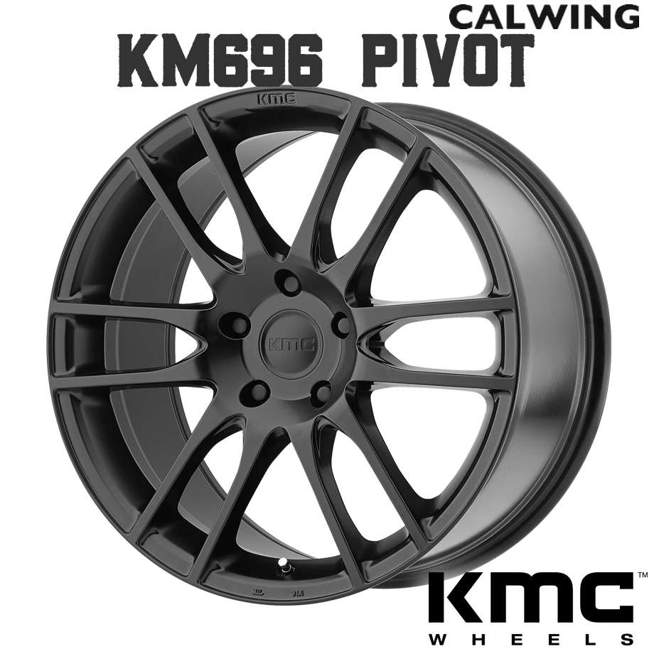 デュランゴ | ホイール KM696 PIVOT サテンブラック 20X9.5 +48 5X127 1本 KMC