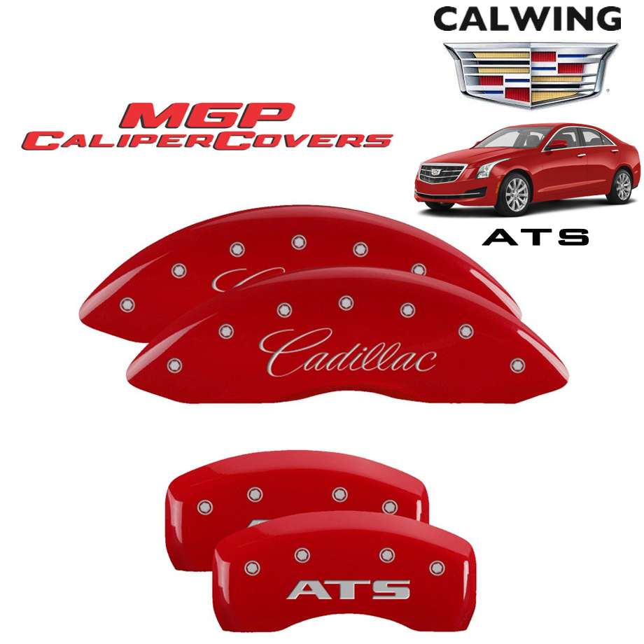 超激安 13 18y Ats ブレーキキャリパーカバー レッド フロント キャデラックロゴ リア Atsロゴ 4pcs Mgp 国内配送 Www Saluakiwan Com