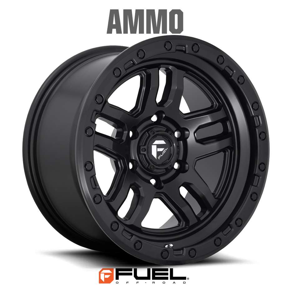 18y- ジープ ラングラー JL | ホイール AMMO D700 マットブラック 5H-127 17X9J+1 1本 FUEL OFF-ROAD フューエル