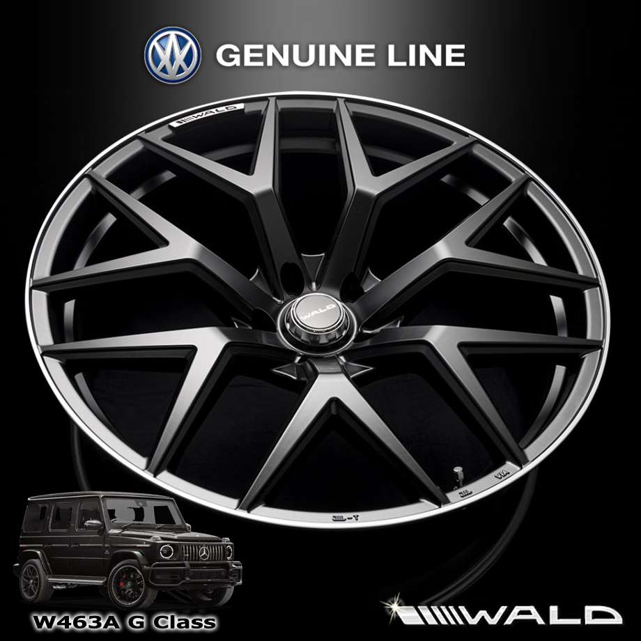 18y- Gクラス W463A | ホイール WALD GENUINELINE MB001 マットブラック 24インチ 10J +20 5H PCD130 1本